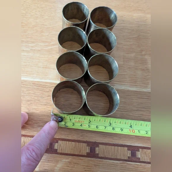 Solid Brass Napkin Rings - Picture 2 of 2